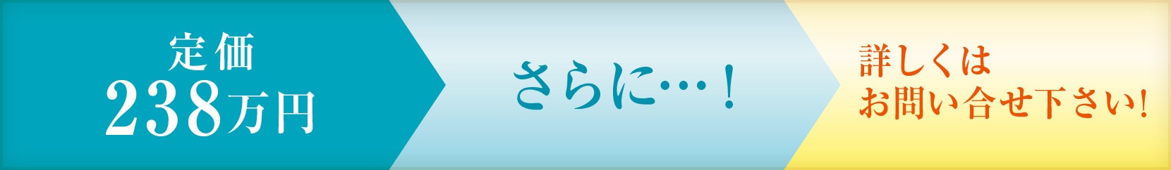 定価238万円さらに...！詳しくはお問い合わせください!